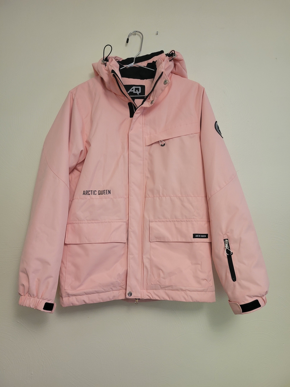 Arctic Queen Pink Waterproof Hooded Ski & Snowboard Jacket Size Small